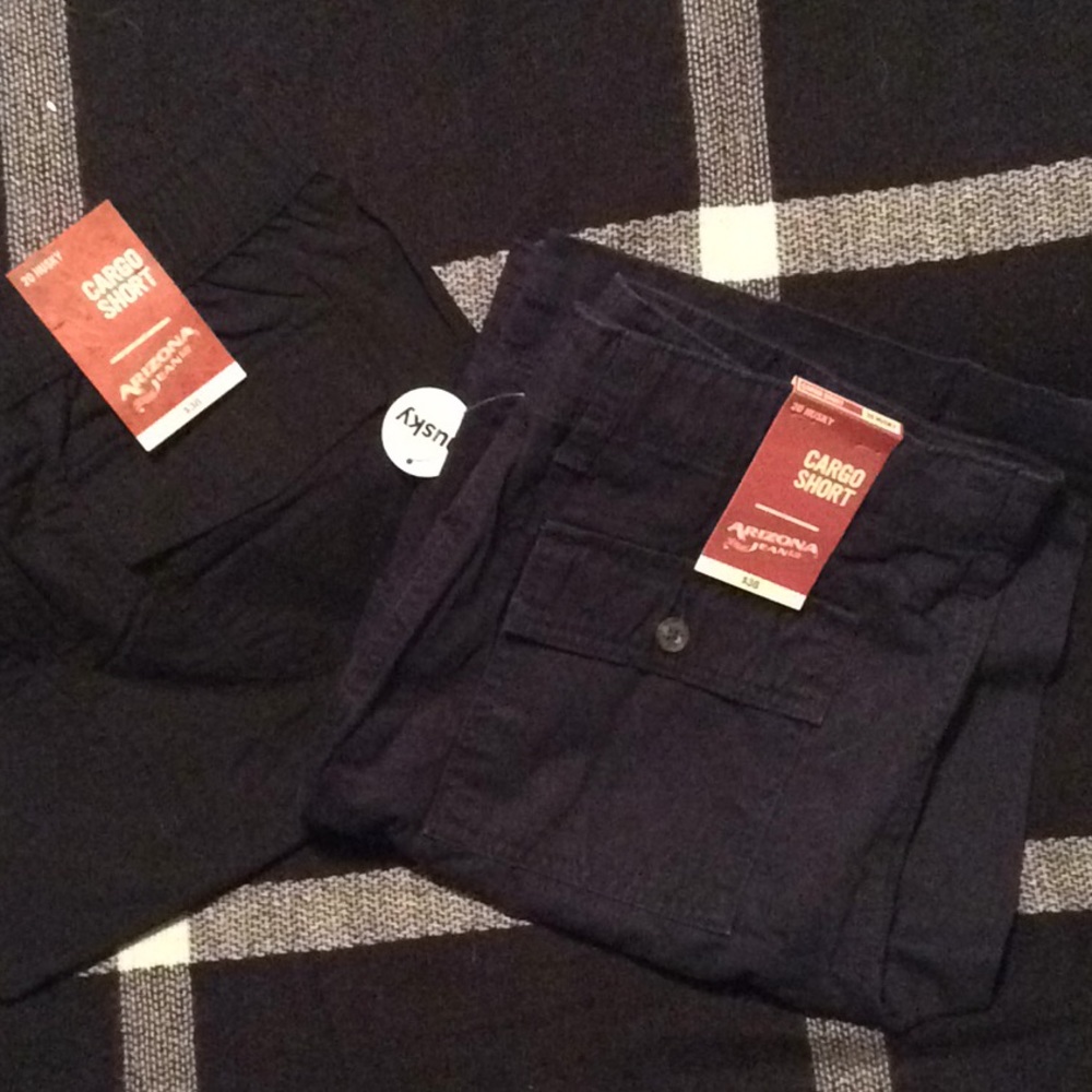 Mens cargo shorts, bundle of two